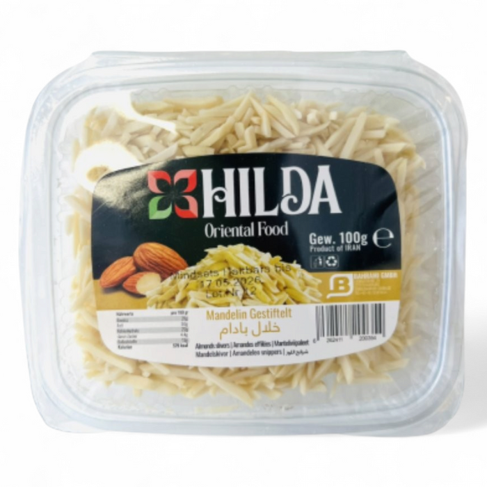 Hilda Oriental Food -  Mandelin Gestiftelt 100gm