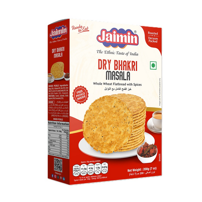Jaimin Dry Bhakri - Masala 200gm