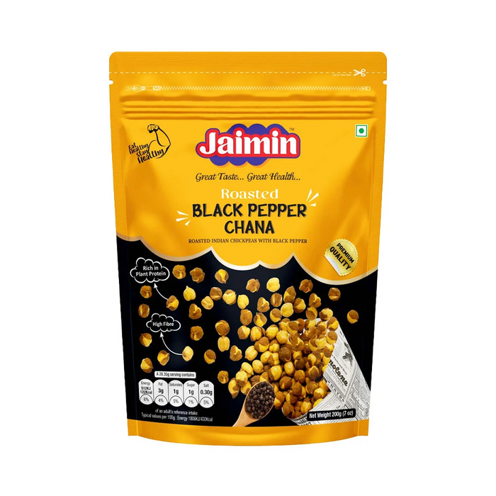 Jaimin Roasted Chana - Black Pepper 200gm
