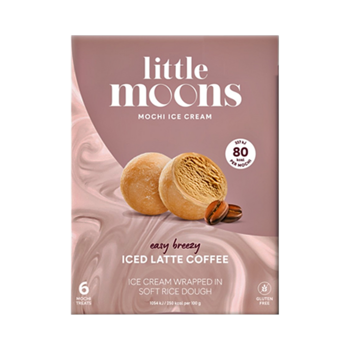 Frozen Little Moons Mochi Ice Cream - Cafe Latte 192gm - Only Berlin Delivery