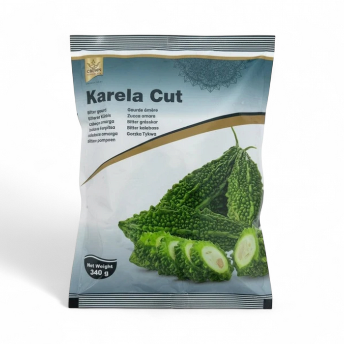 Frozen Crown Karela (Cut) 340gm - Only Berlin Delivery