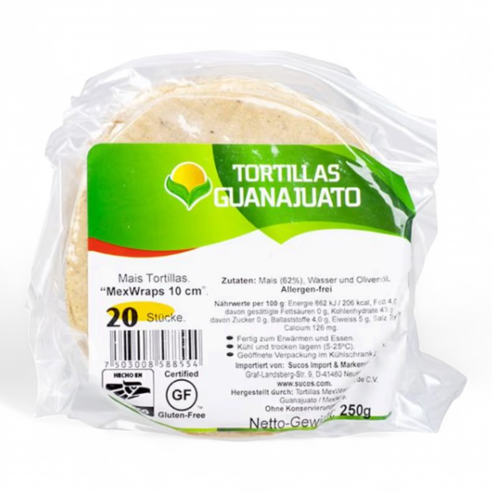 Tortillas Guanajuato - Mexicana - 10cm (20 Stück) 250gm
