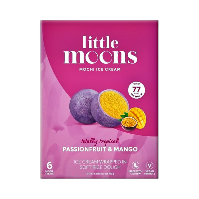 Frozen Little Moons Ice Cream - Passion Fruit & Mango 192gm - Only Berlin Delivery