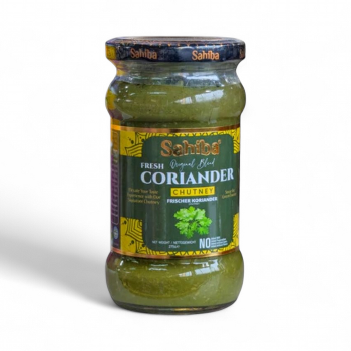 Sahiba Fresh Coriander Chutney 275gm - BBE: 08.2026