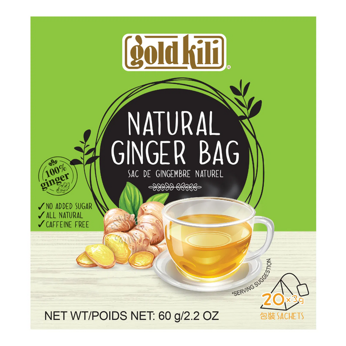 Gold Kili Natural Ginger Tea Bag (20pcs) 60gm