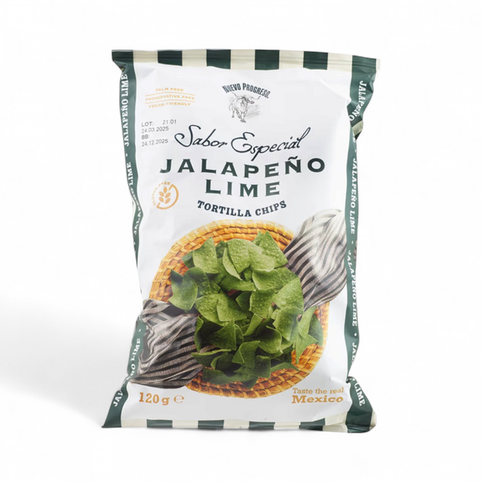 Nuevo Progresso Tortilla Chips - Jalapeno Lime 120gm
