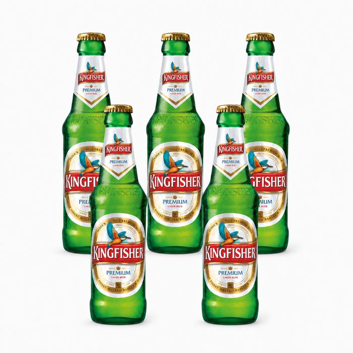 5 x Kingfisher Premium Beer (4.5% Alc) 330ml - Only Berlin Delivery