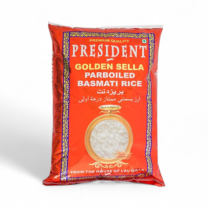President Golden Sella Parboiled Basmati Rice 5kg