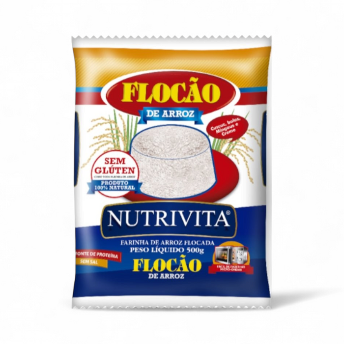 Nutrivita - Farinha De Arroz Flocada (Rice Flour) 500gm