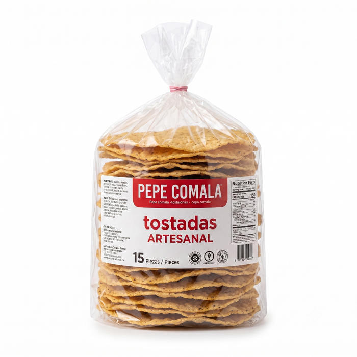 Pepe Comala – Maiz Tostada (Corn Tostadas) ( 15 )pcs 200gm