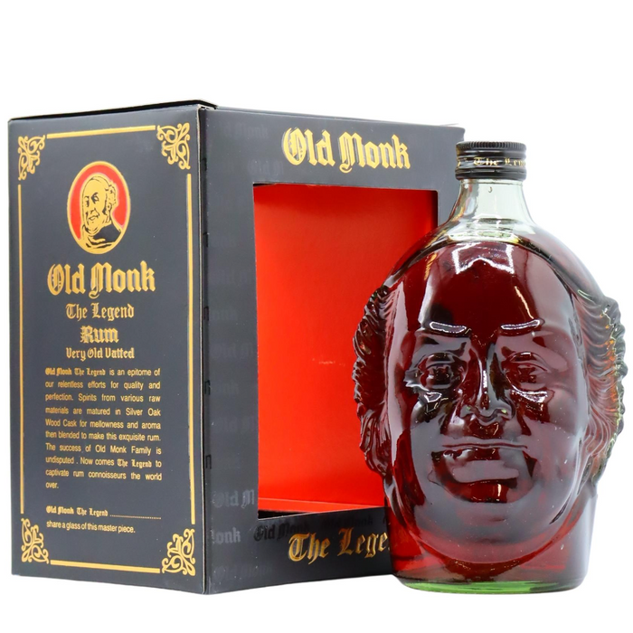 Old Monk The Legend Rum (42.8% alc) 1000ml - Only Berlin Delivery