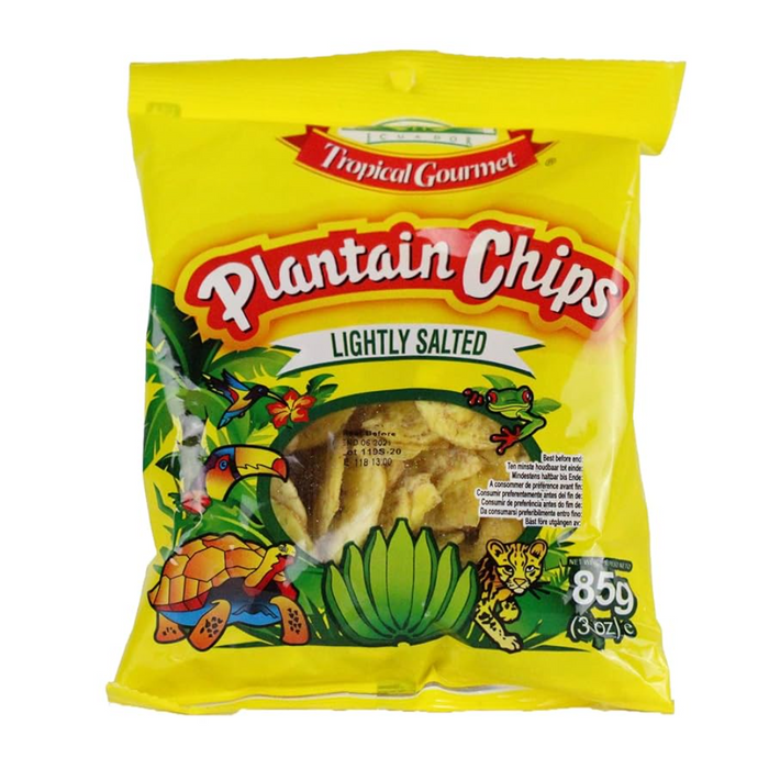 Tropical Gourmet Plantain Chips - Lightly Salted 85gm