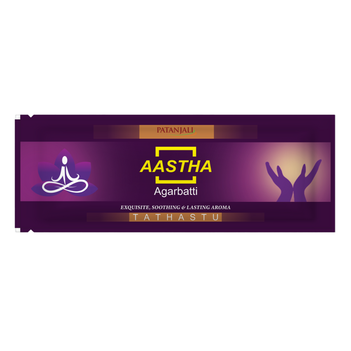 Patanjali Aastha Incense Sticks - Tathastu (18pcs) 25gm