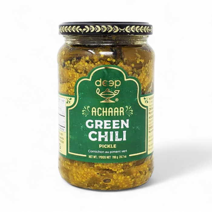 Deep Achaar - Green Chili Pickle 700gm (BBE: 07.2026)