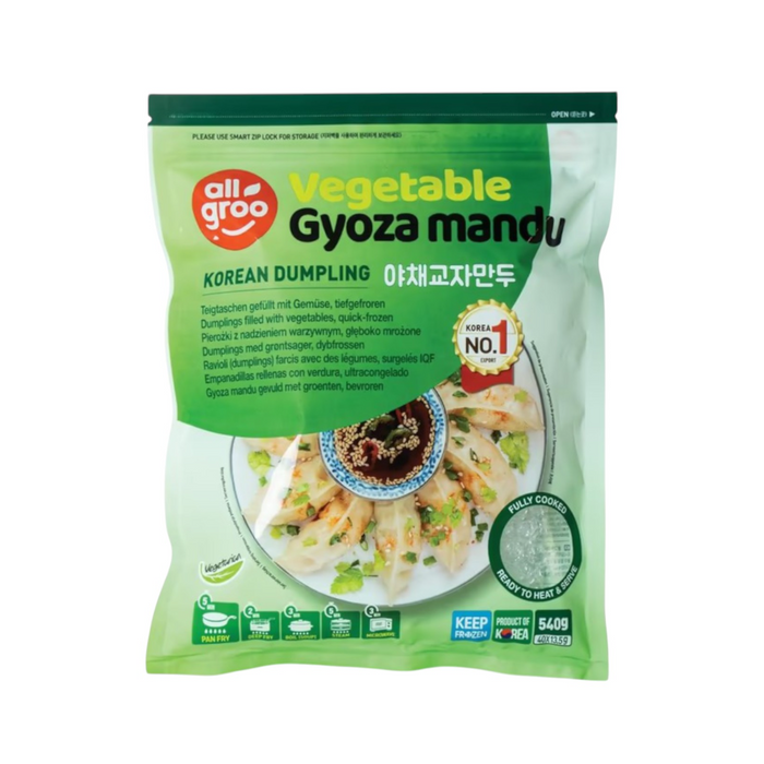 Gefrorener All Groo Gyoza Mandu-Knödel – Gemüse, 540 g