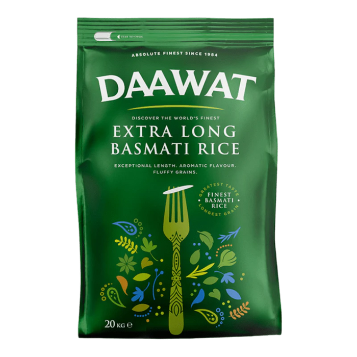 Daawat Extra Long Basmati Rice 20kg