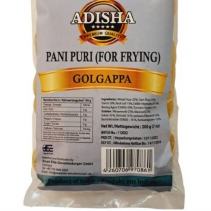 Adisha Panipuri Papad (Ready to Fry) 200gm