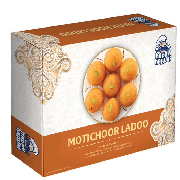Happy Halwai Motichoor Ladoo 500gm
