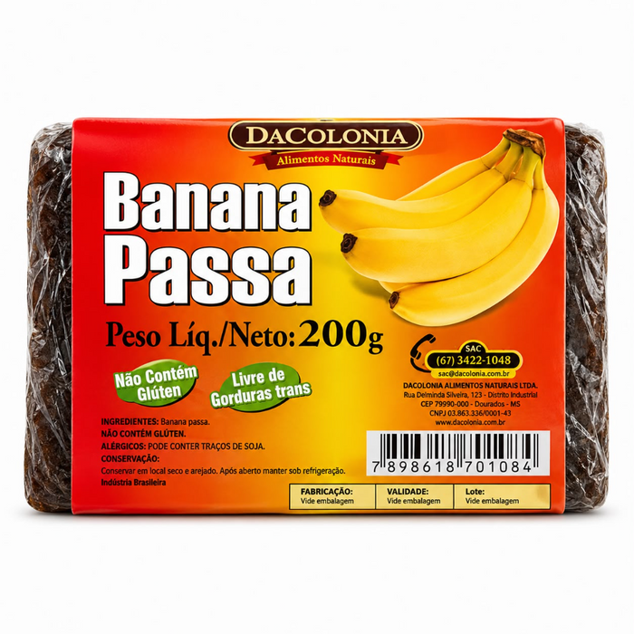 Dacolonia Banana Passa (Dried Banana) 200gm