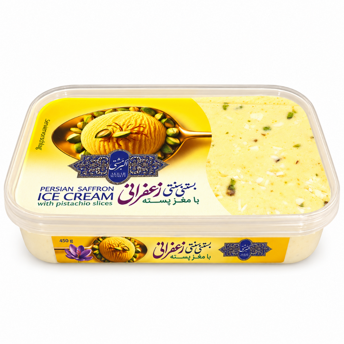 Akbar Mashti - Persian Saffron Ice Cream 450ml (Only Berlin Delivery)