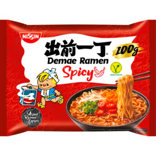 Nissin Demae Ramen Noodles - Spicy 100gm