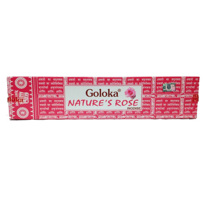 Goloka Incense Sticks - Nature's Rose 15gm