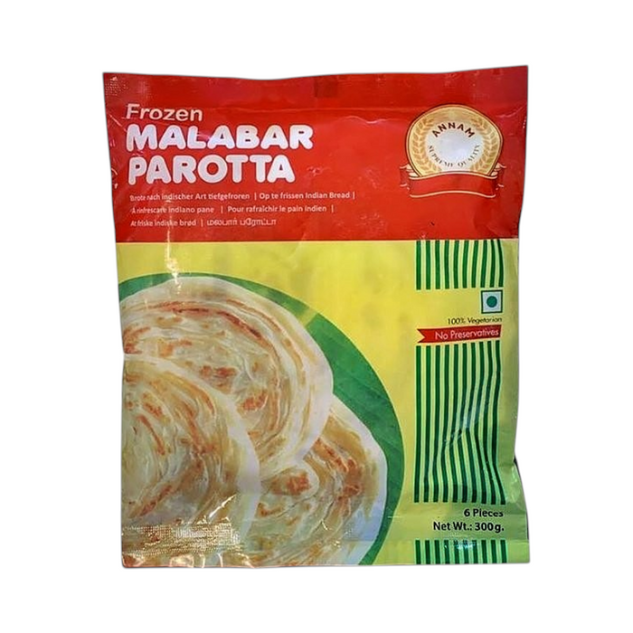 Frozen Annam Malabar Parotta (6pcs) 300gm - Only Berlin Delivery