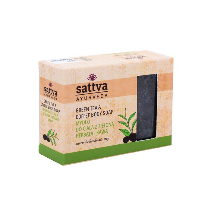 Sattva Ayurveda Soap - Green Tea & Coffee 125gm