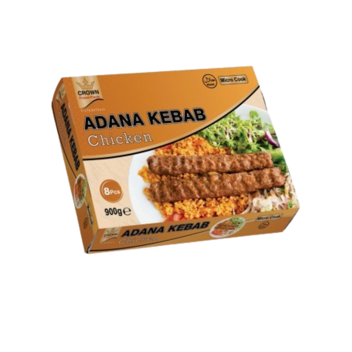 Frozen Crown Chicken Adana Kebab (8pcs) 900gm - Only Berlin Delivery