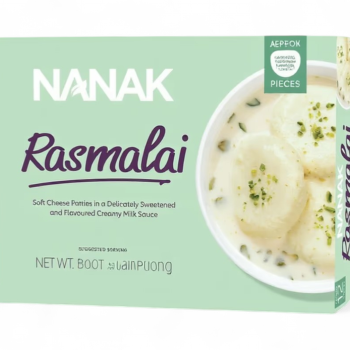 Frozen Nanak Rasmalai (8pcs) 454gm - Only Berlin Delivery