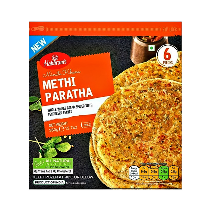 Frozen Haldiram's Methi Paratha (6pcs) 300gm - Only Berlin Delivery