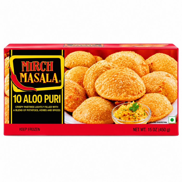 Frozen Mirch Masala - Aloo Puri (10pcs) 450gm - Only Berlin Delivery