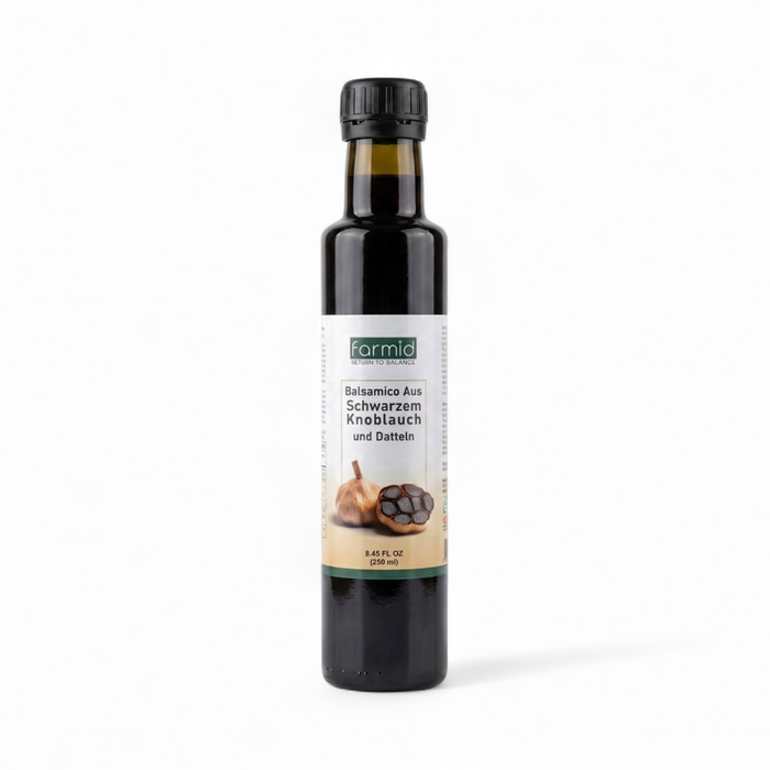 Farmid – Balsamico Aus Schwarzem Knoblauch & Datteln (Black Garlic Balsamic Vinegar) 250ml