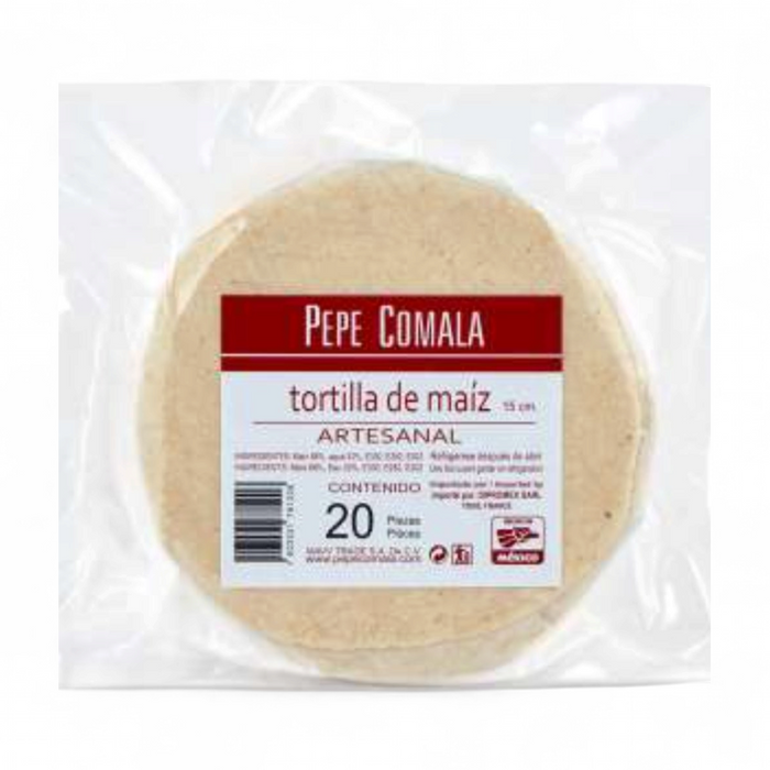 Pepe Comala - Tortilla De Maiz 15cm (20pcs) 500gm