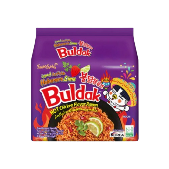 Samyang Buldak Hot Chicken Ramen - Habanero Lime 675 g