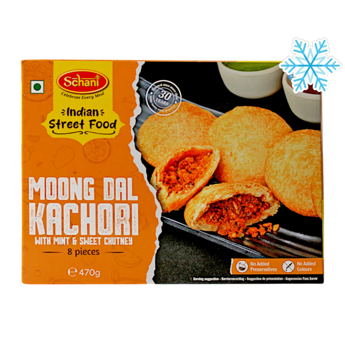 Frozen Schani Moong Dal Kachori With Mint & Sweet Chutney (8pcs) 470gm - Only Berlin Delivery