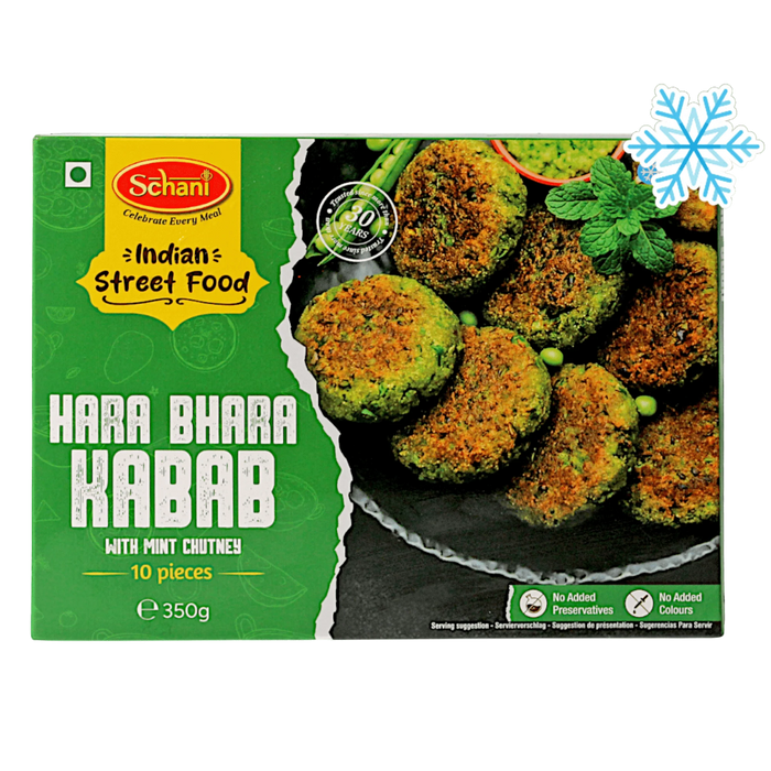 Frozen Schani Hara Bhara Kebab With Mint Chutney (10pcs) 350gm - Only Berlin Delivery