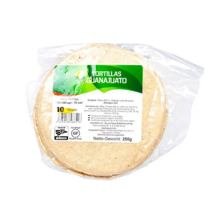 Tortillas Guanajuato - Mexicana 10cm (20pcs) 250gm