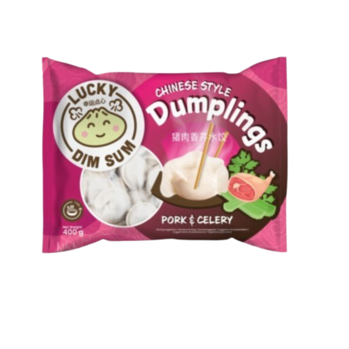 Frozen Lucky Dim Sum Chinese Style Dumpling - Pork & Celery 400gm