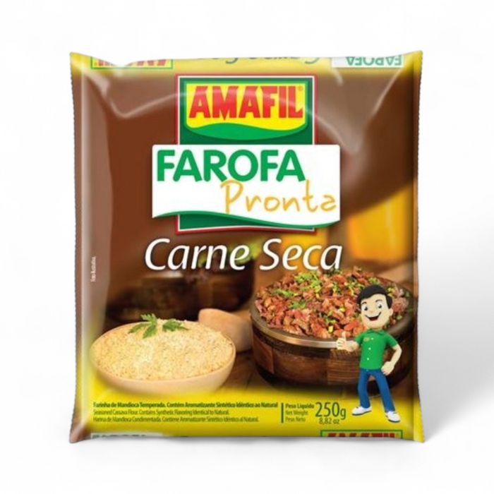 Amafil Farofa Pronto - Carne Seca 250gm