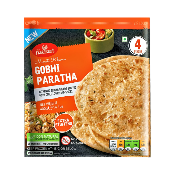Frozen Haldiram's Gobhi Paratha (4pcs) 400gm - Only Berlin Delivery
