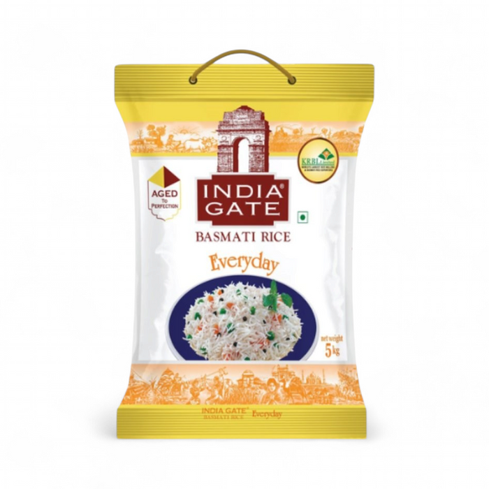 India Gate Basmati Rice - Everyday 5kg (Only 1 per Order)