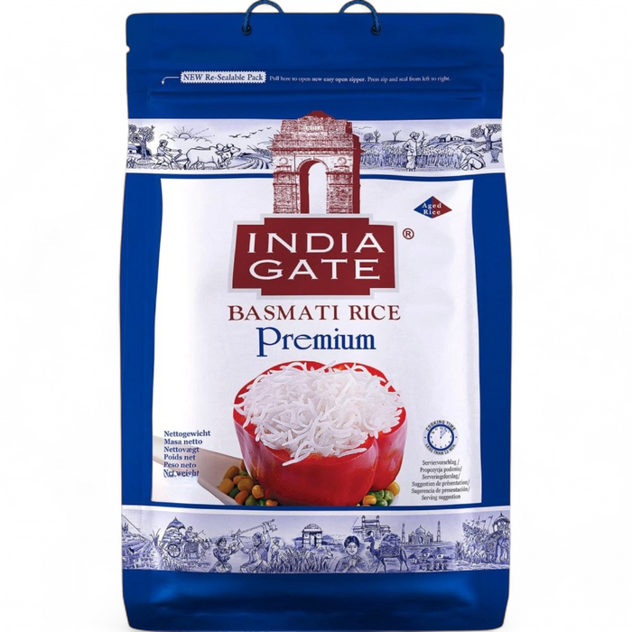 India Gate Basmati Rice - Premium 10kg (BBE: 12.2027)