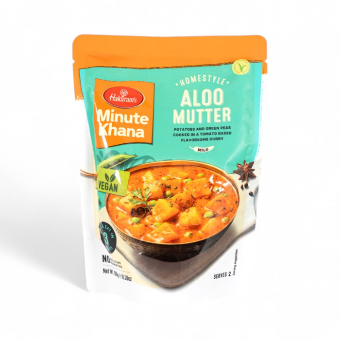 Haldiram's Minute Khana - Aloo Mutter (Vegan) 300gm
