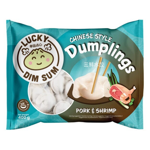Frozen Lucky Dim Sum Chinese Style Dumpling - Pork & Shrimp 400gm
