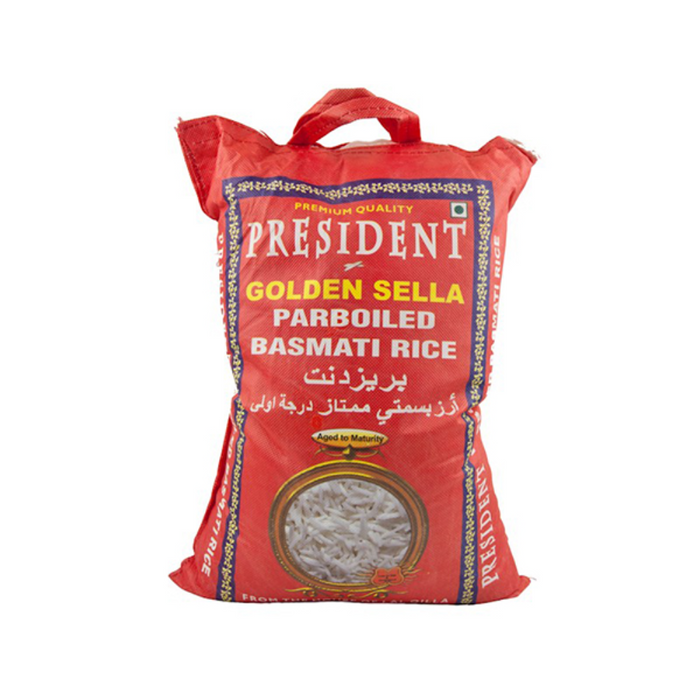 President Golden Sella Parboiled Basmati Rice 5kg
