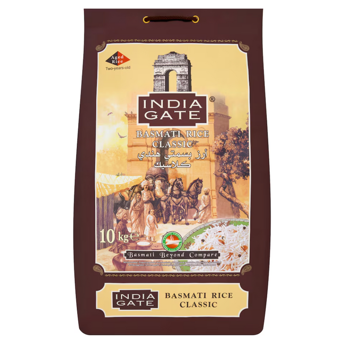 India Gate Basmati Rice - Classic 10kg - BBE: 12.2027 (Only 1 per Order)