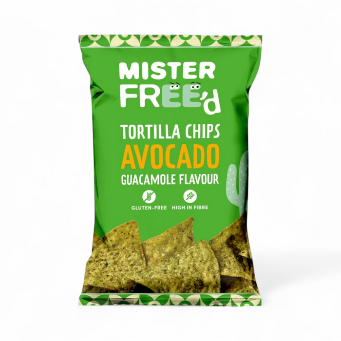Mister Freed Tortilla Chips – Avocado Guacamole Flavour 135gm