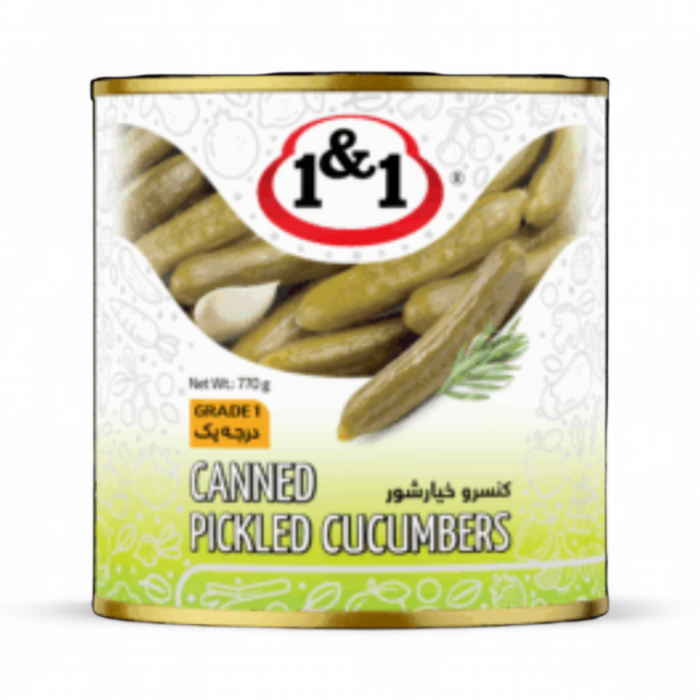 1 & 1 - Pickled Cucumbers (Canned) 770gm