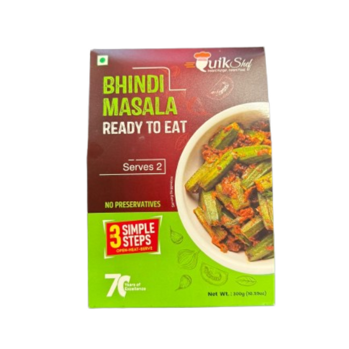 Quik Shef Bhindi Masala - 300gm (Ready to Eat)